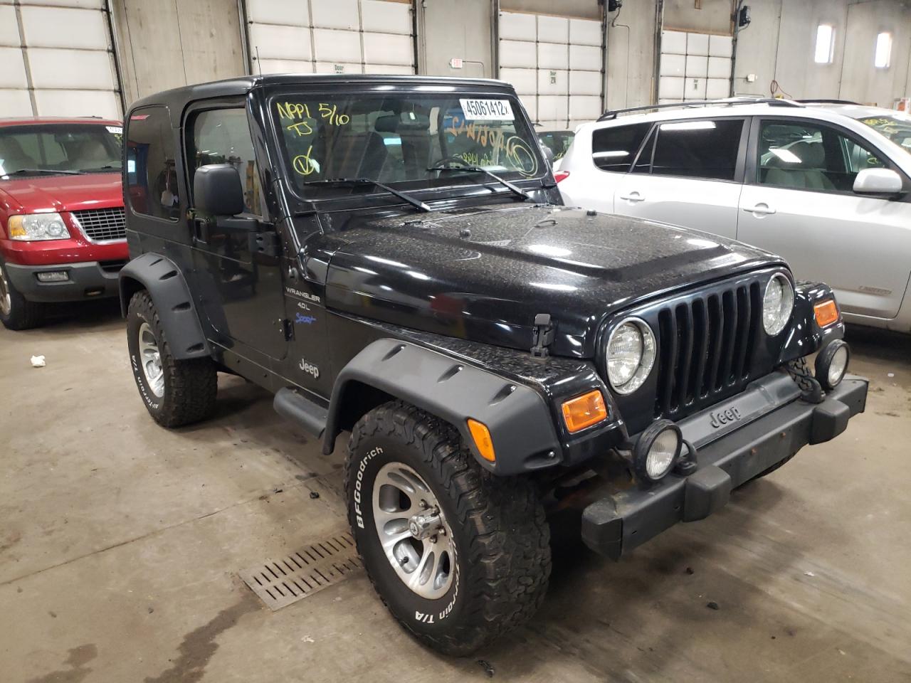 JEEP WRANGLER / 1998 with VIN 1J4FY19S7WP705563 - Photo from auction