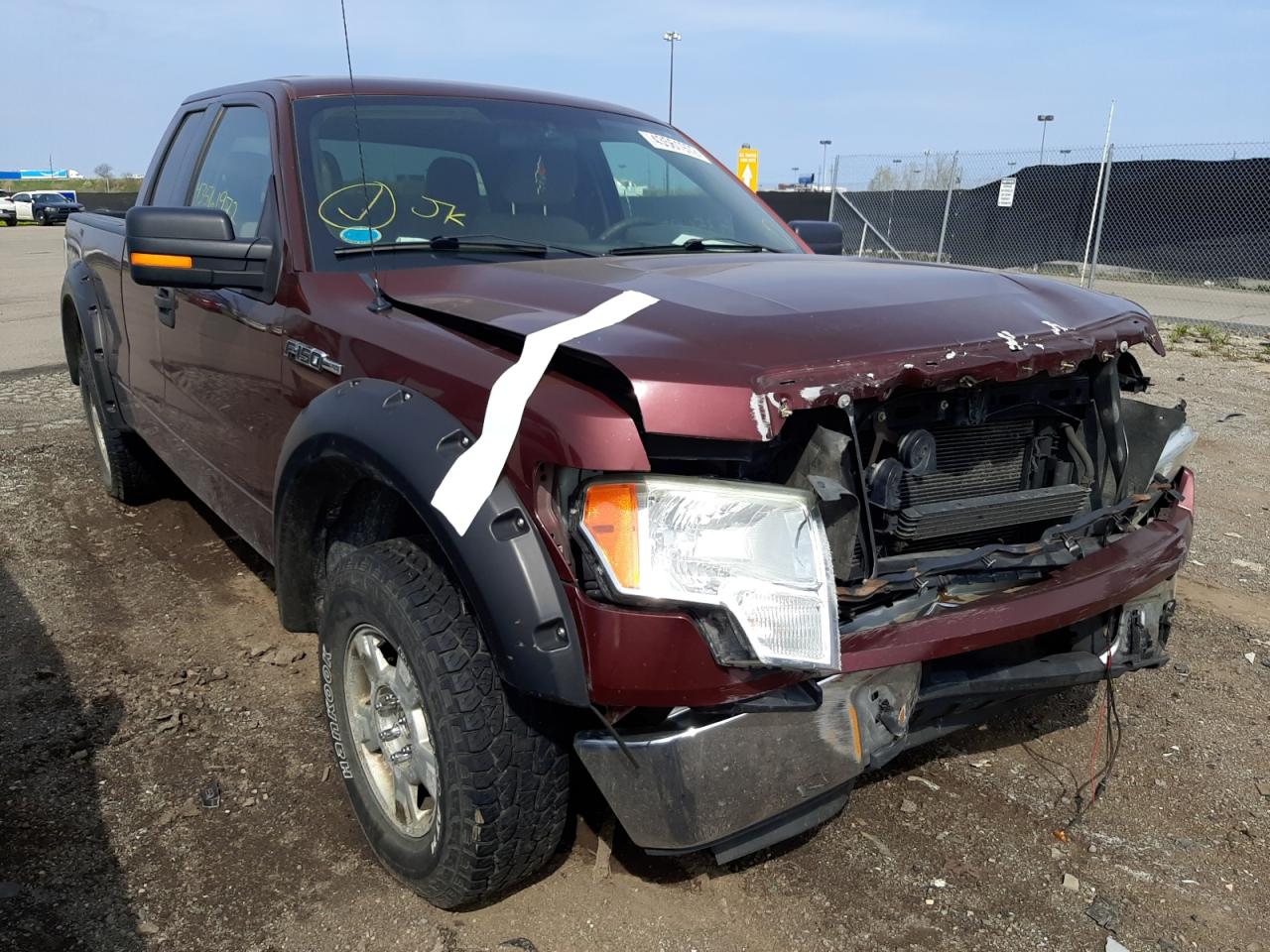 FORD F150 SUPER 2010 with VIN 1FTEX1E85AFA86247 - Photo from auction