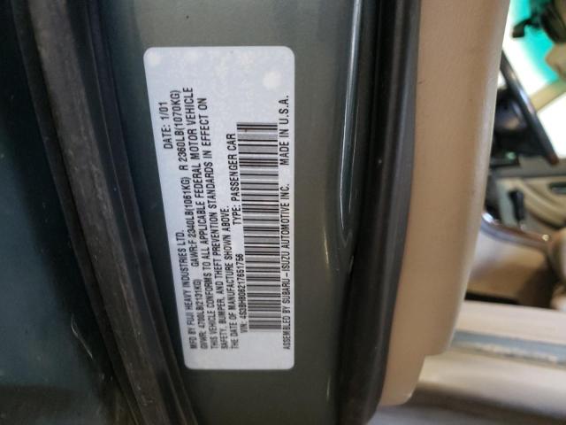 Photo 10 from auction – 2001 SUBARU LEGACY OUT with VIN 4S3BH806217651756