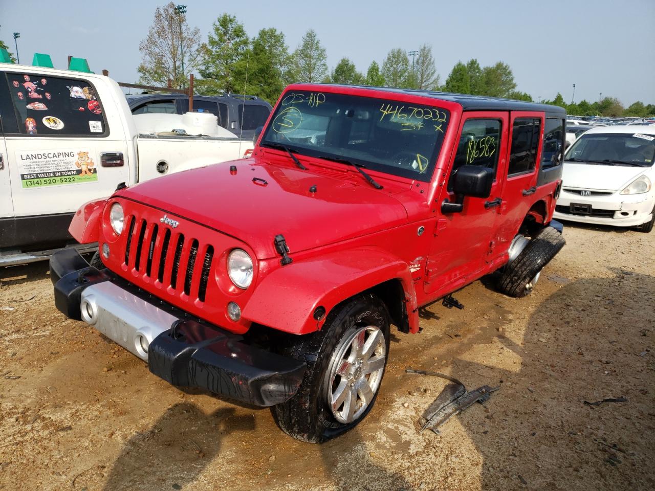 Photo 2 from auction – 2014 JEEP WRANGLER U with VIN 1C4BJWEG4EL251981
