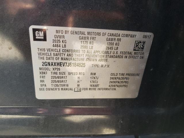 Photo 10 from auction – 2018 CHEVROLET EQUINOX LS with VIN 2GNAXHEV7J6184825