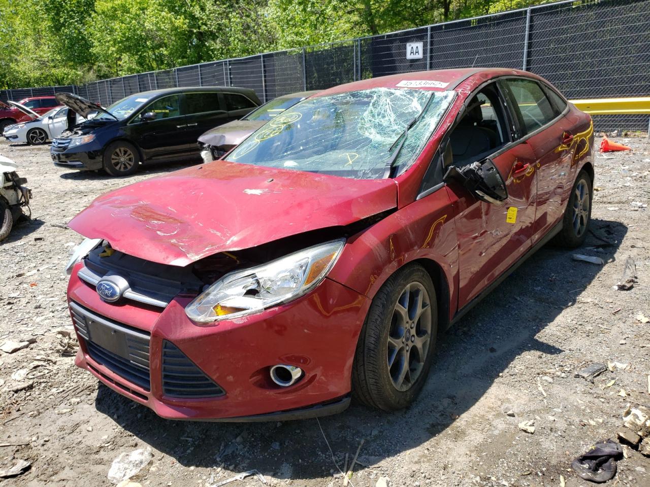 Photo 2 from auction – 2014 FORD FOCUS SE with VIN 1FADP3F29EL333381