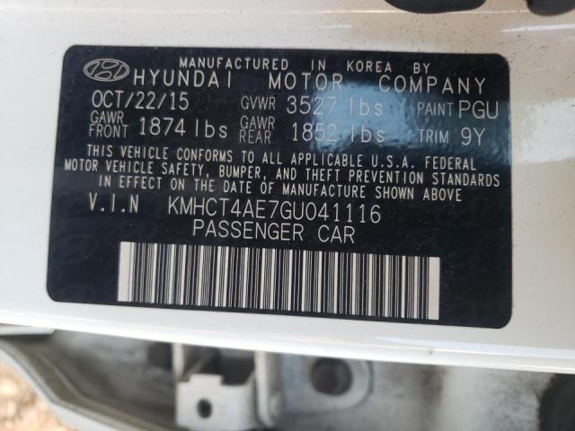 Photo 10 from auction – 2016 HYUNDAI ACCENT SE with VIN KMHCT4AE7GU041116
