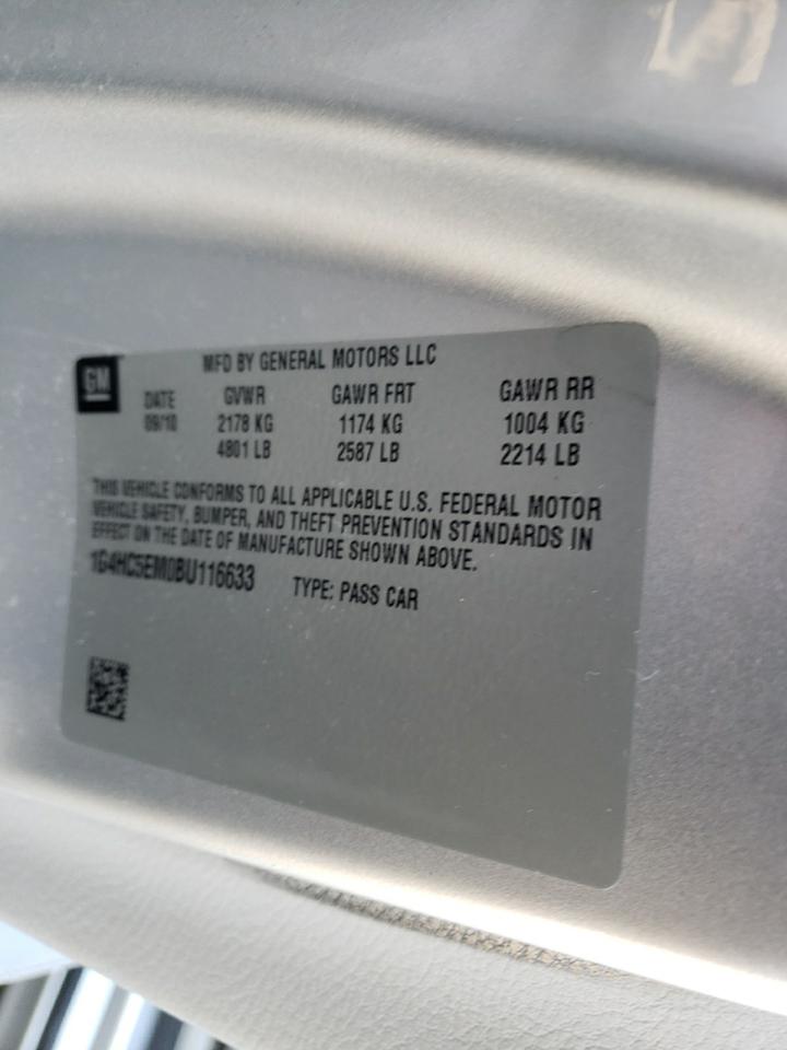 Photo 10 from auction – 2011 BUICK LUCERNE CX with VIN 1G4HC5EM0BU116633