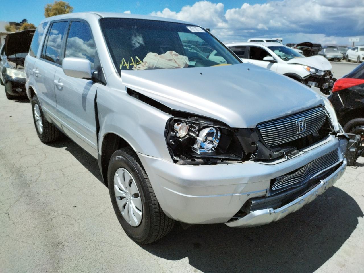 Photo 1 from auction – 2005 HONDA PILOT LX with VIN 2HKYF18145H504291