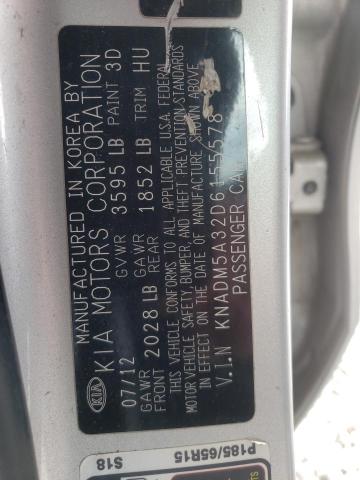 Photo 10 from auction – 2013 KIA RIO with VIN KNADM5A32D6155578