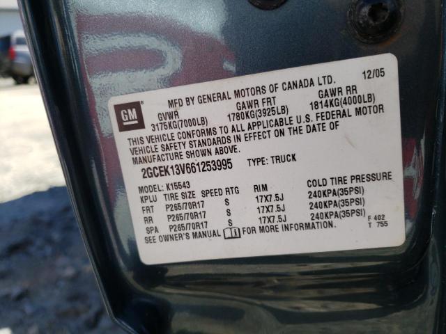 Photo 10 from auction – 2006 CHEVROLET SILVERADO with VIN 2GCEK13V661253995