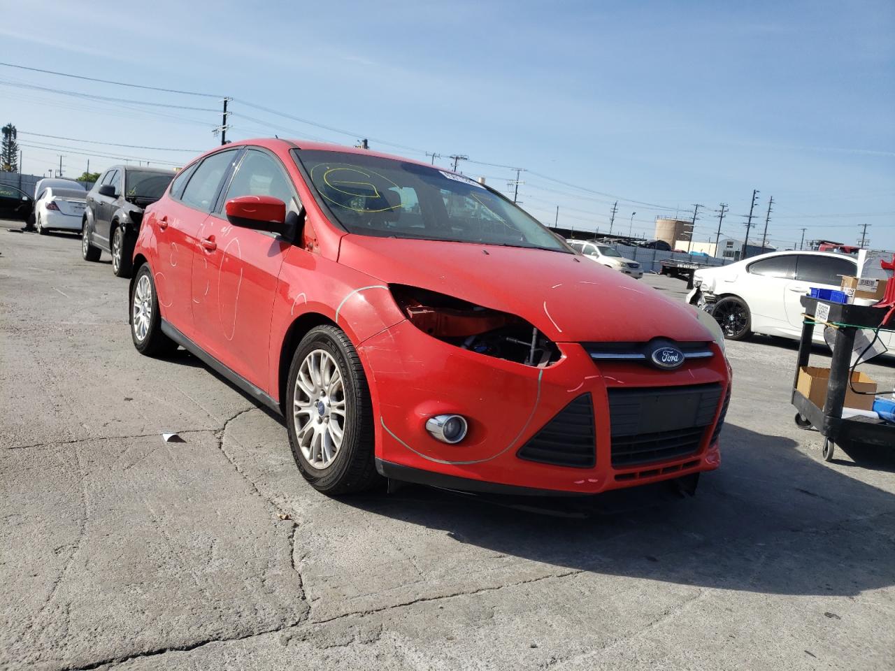 FORD FOCUS SE 2012 with VIN 1FAHP3K23CL112153 - Photo from auction