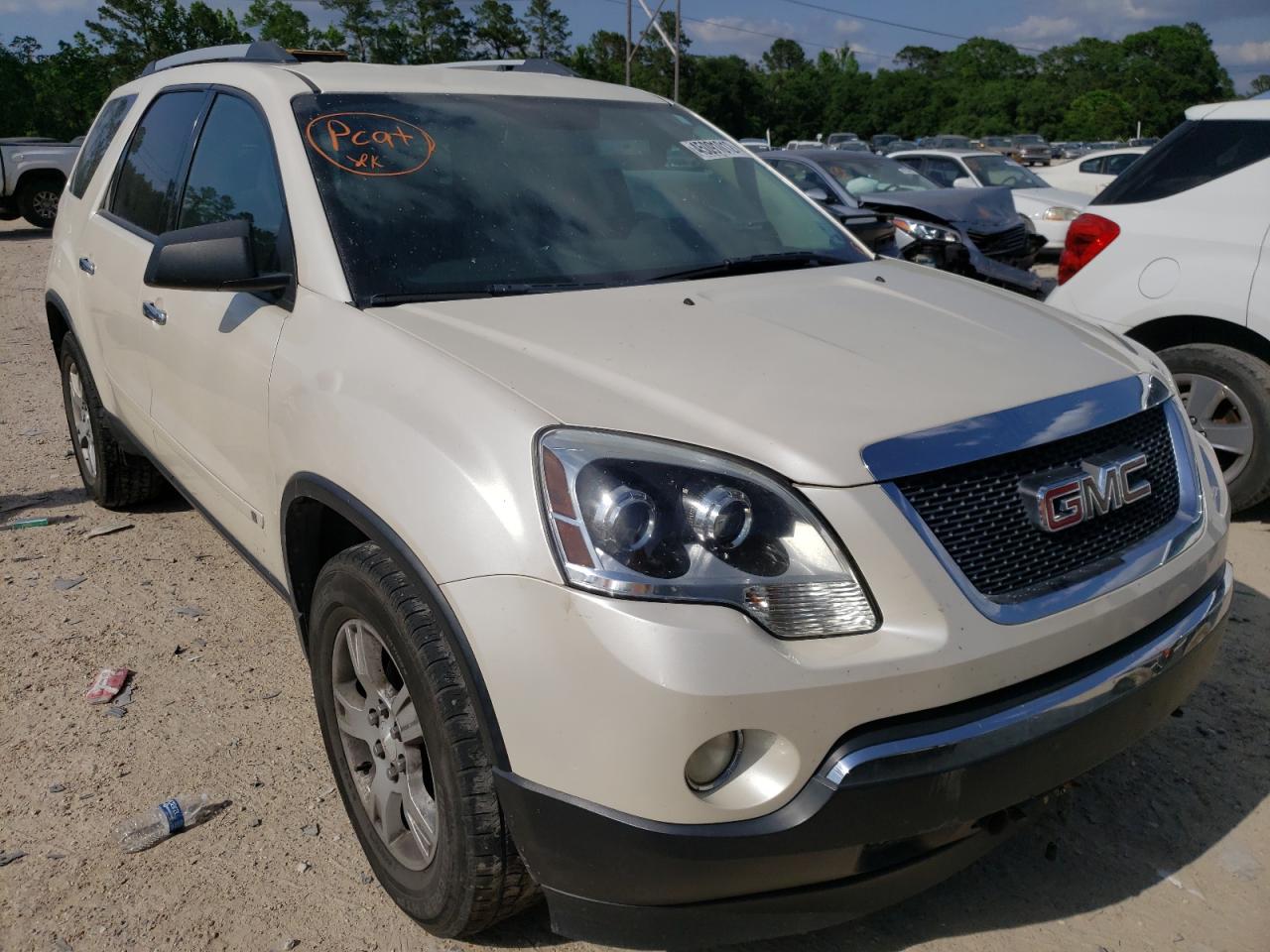 GMC ACADIA SLE 2010 with VIN 1GKLRLED4AJ107200 - Photo from auction