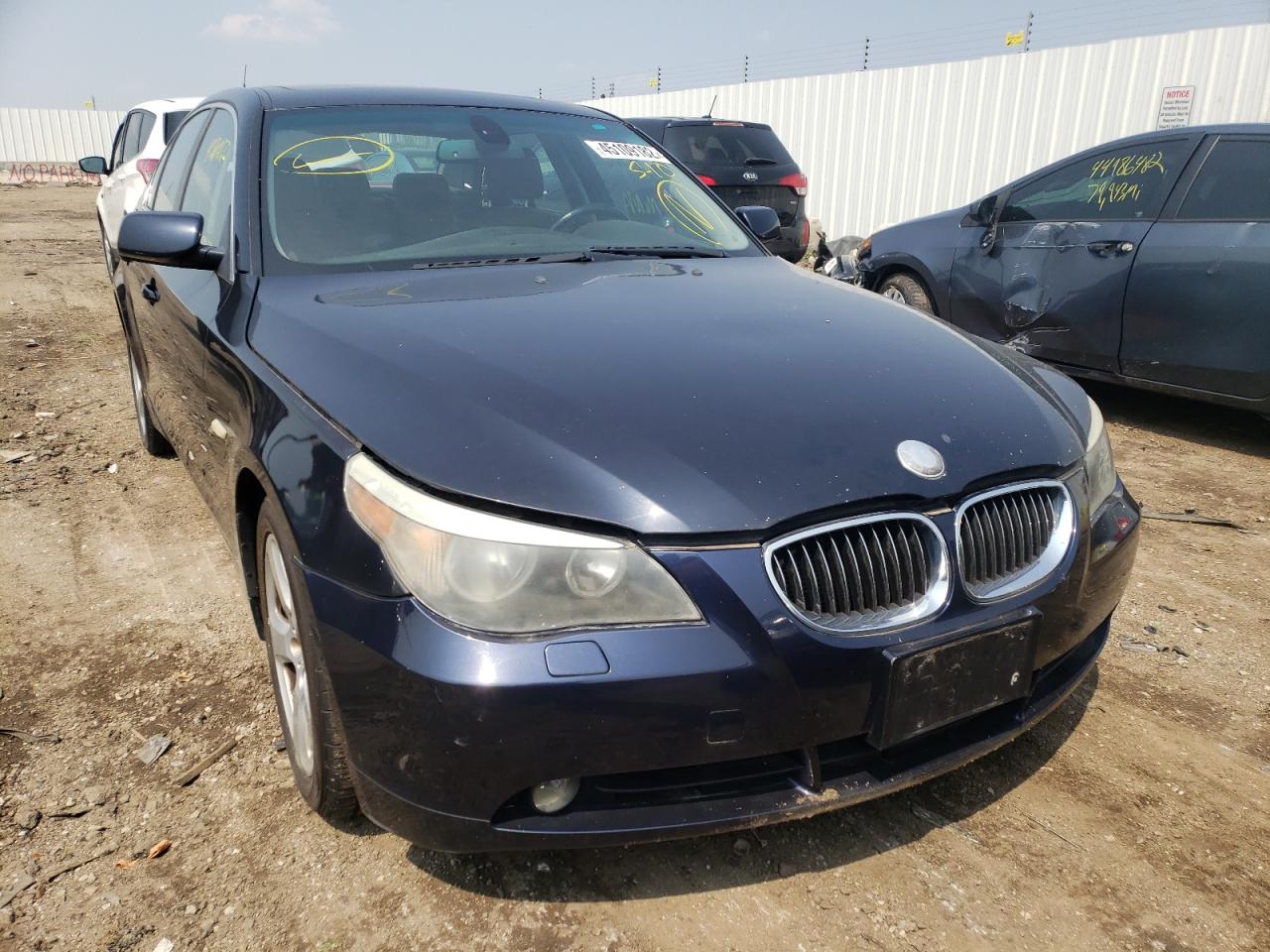 BMW 525 XI 2007 with VIN WBANF33547CS39862 - Photo from auction