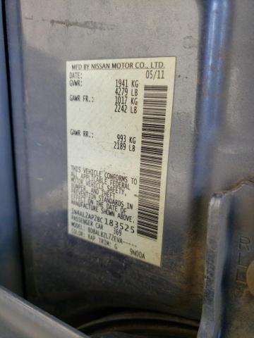 Photo 10 from auction – 2011 NISSAN ALTIMA BAS with VIN 1N4AL2AP2BC183525