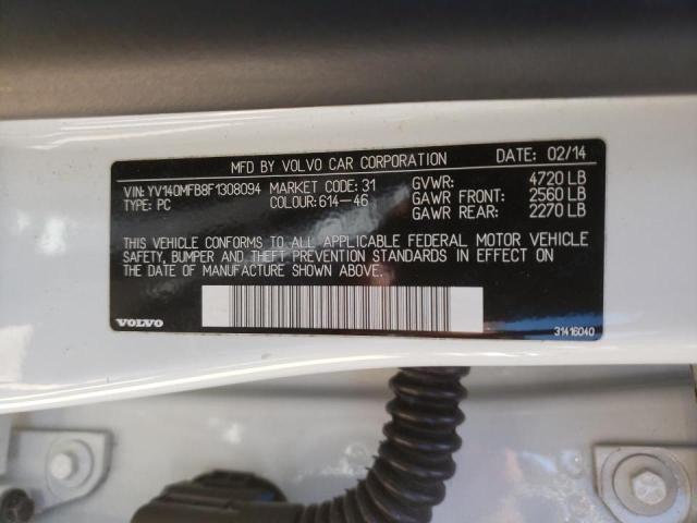 Photo 10 from auction – 2015 VOLVO S60 PREMIE with VIN YV140MFB8F1308094