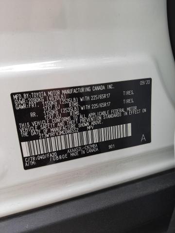 Photo 10 from auction – 2021 TOYOTA RAV4 XLE with VIN 2T3W1RFV3MC086552