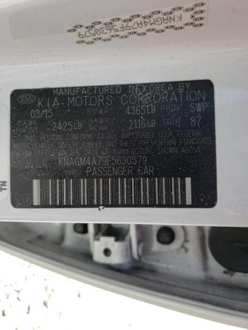 Photo 10 from auction – 2015 KIA OPTIMA LX with VIN KNAGM4A79F5630579