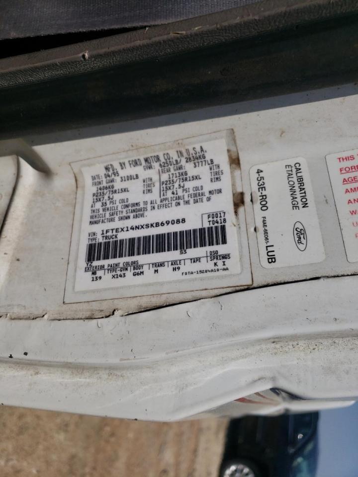 Photo 10 from auction – 1995 FORD F150 with VIN 1FTEX14NXSKB69088