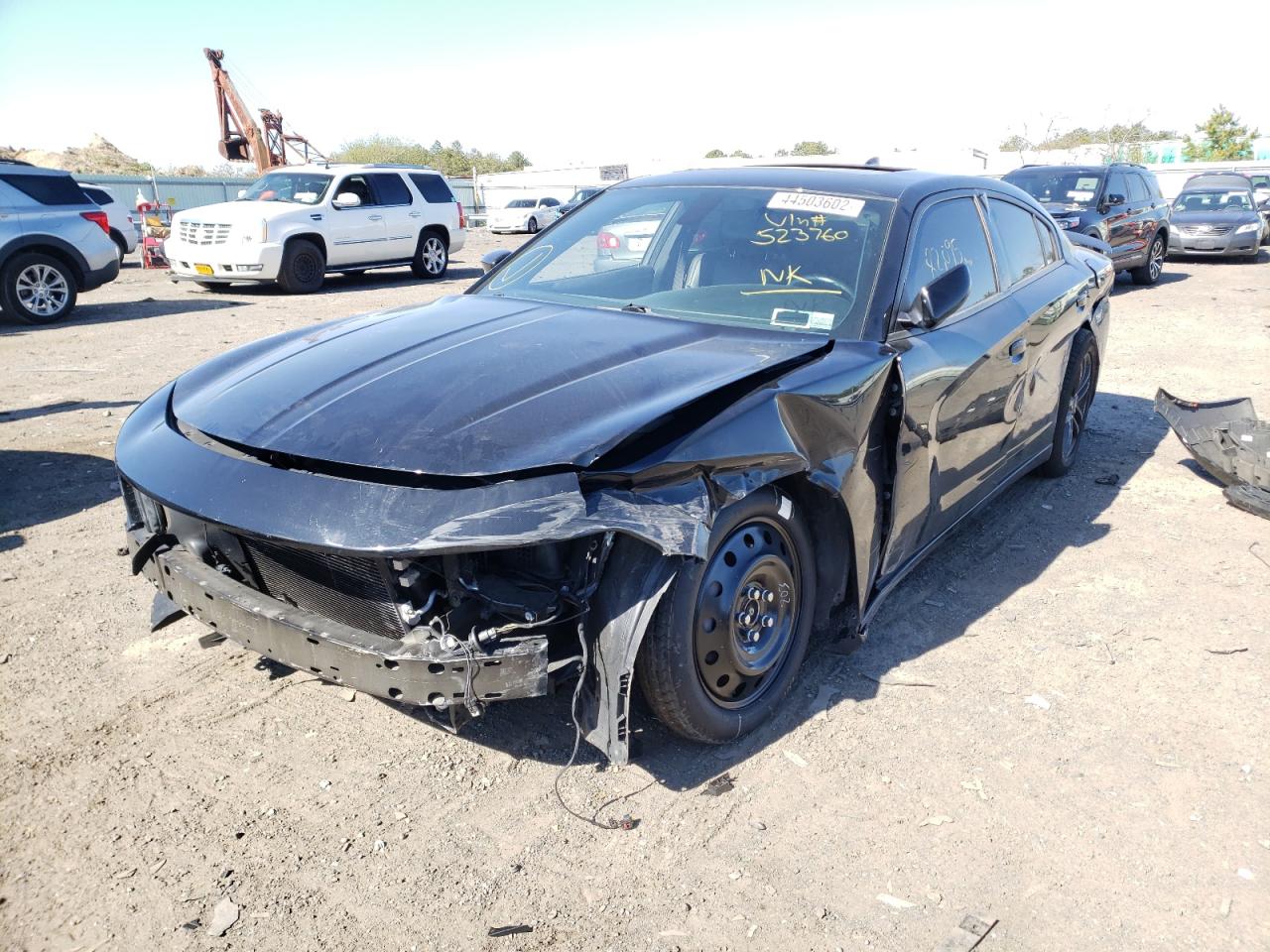 Photo 2 from auction – 2019 DODGE CHARGER SX with VIN 2C3CDXJG6KH523760
