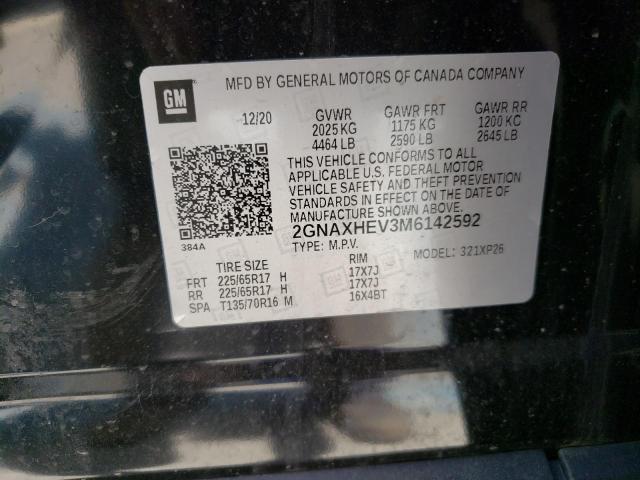Photo 10 from auction – 2021 CHEVROLET EQUINOX LS with VIN 2GNAXHEV3M6142592