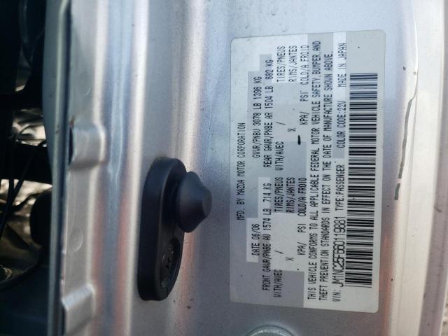 Photo 10 from auction – 2006 MAZDA MX-5 MIATA with VIN JM1NC25F660119881