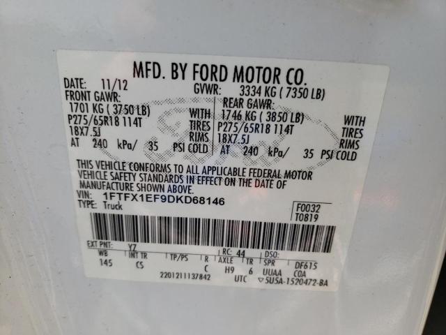 Photo 10 from auction – 2013 FORD F150 SUPER with VIN 1FTFX1EF9DKD68146