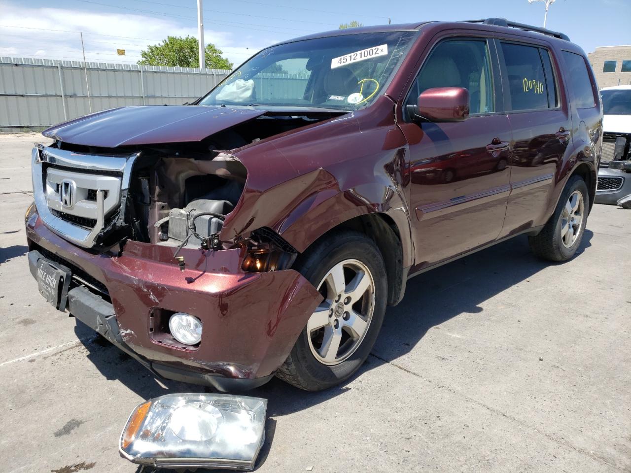 Photo 2 from auction – 2011 HONDA PILOT EXL with VIN 5FNYF4H5XBB044746