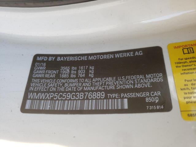 Photo 10 from auction – 2016 MINI COOPER with VIN WMWXP5C59G3B76889