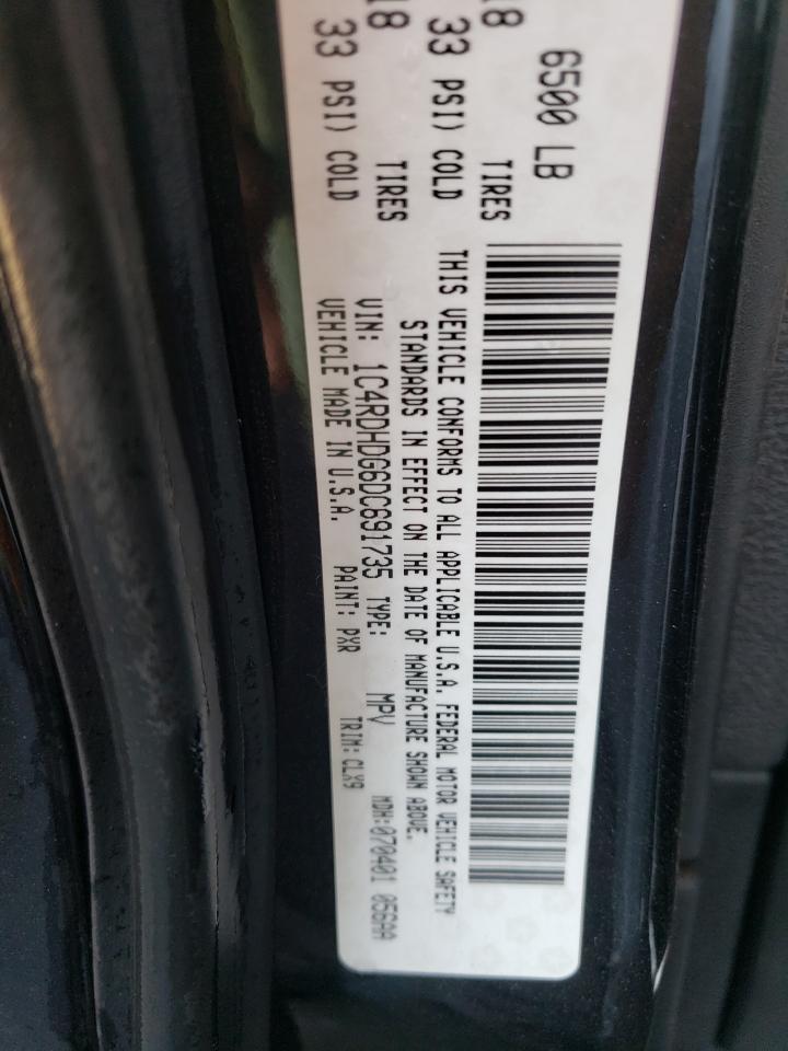 Photo 10 from auction – 2013 DODGE DURANGO CR with VIN 1C4RDHDG6DC691735