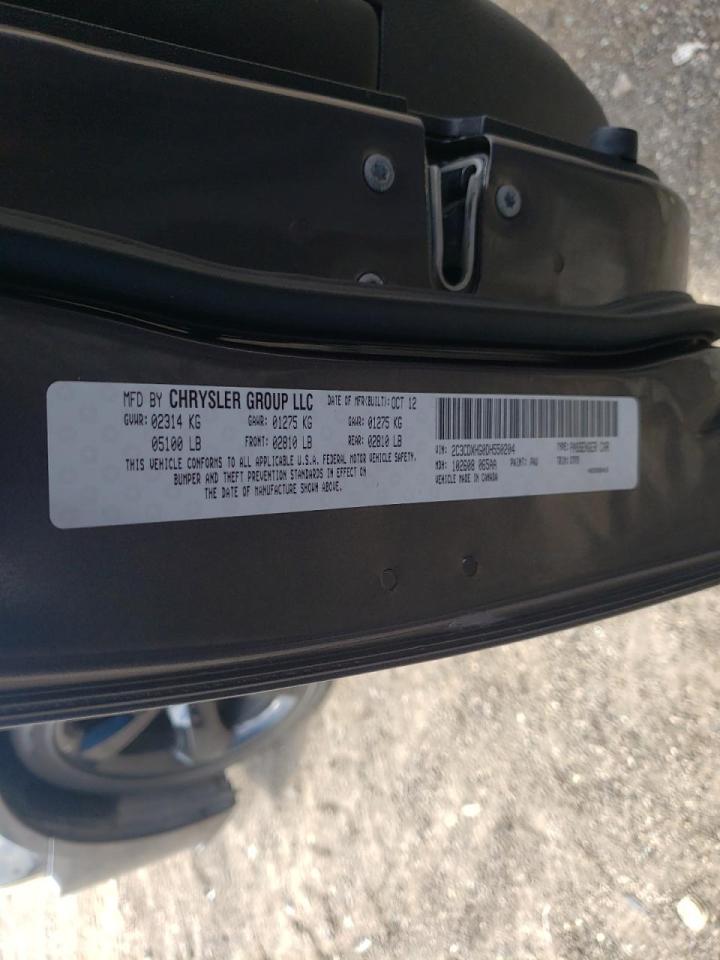 Photo 10 from auction – 2013 DODGE CHARGER SX with VIN 2C3CDXHG0DH550204