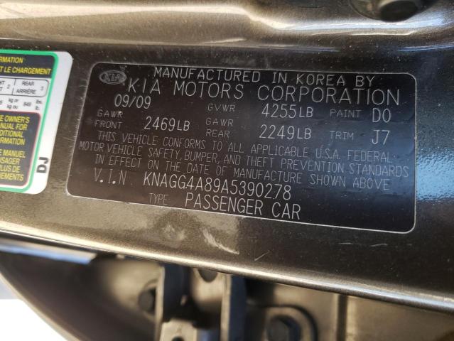 Фото 10 с аукциона – 2010 KIA OPTIMA LX с VIN KNAGG4A89A5390278