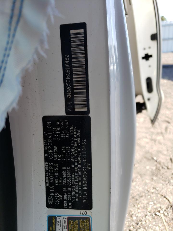 Photo 10 from auction – 2016 KIA SEDONA EX with VIN KNDMC5C16G6116482