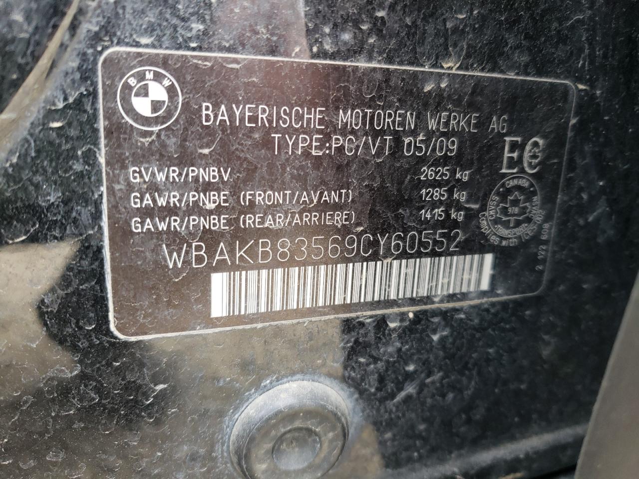 Photo 10 from auction – 2009 BMW 750 LI with VIN WBAKB83569CY60552