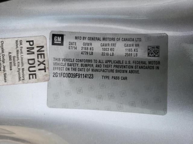 Photo 10 from auction – 2015 CHEVROLET CAMARO LT with VIN 2G1FD3D39F9114123