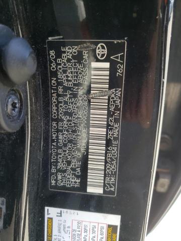 Photo 10 from auction – 2009 TOYOTA COROLLA BA with VIN JTDBL40E799062409