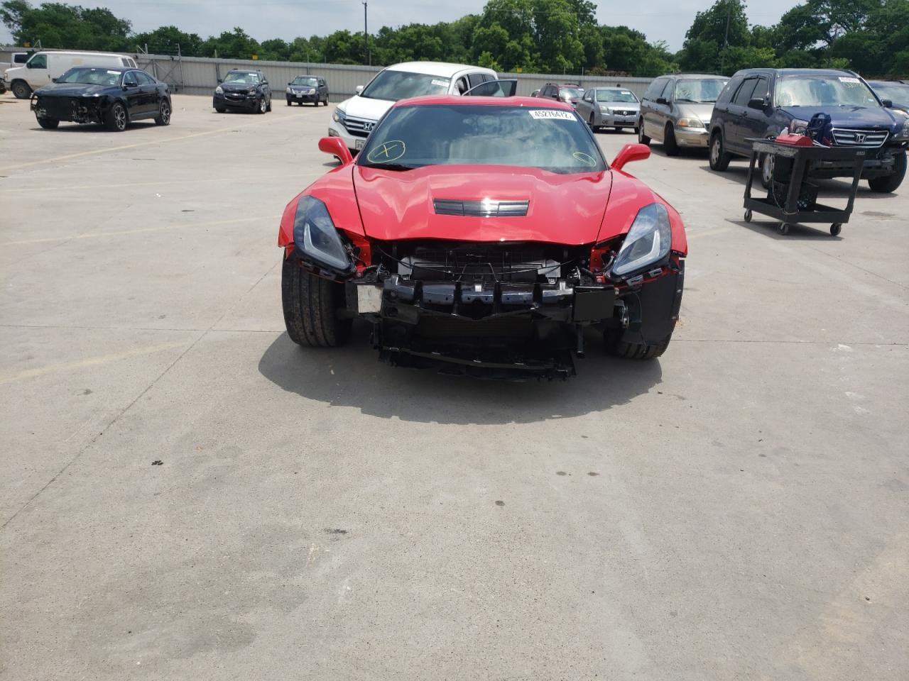 Photo 9 from auction – 2019 CHEVROLET CORVETTE S with VIN 1G1YB2D76K5123204