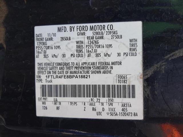 Photo 10 from auction – 2011 FORD RANGER SUP with VIN 1FTLR4FE8BPA18821