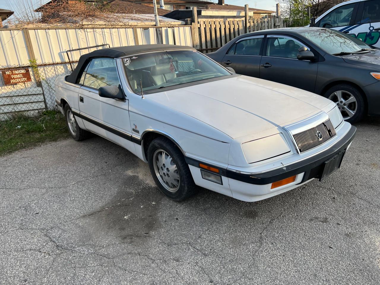 CHRYSLER LEBARON PR 1988 with VIN 1C3BJ55E2JG309540 - Photo from auction
