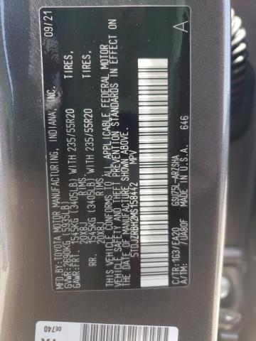 Photo 10 from auction – 2021 TOYOTA HIGHLANDER with VIN 5TDJZRBH2MS158442