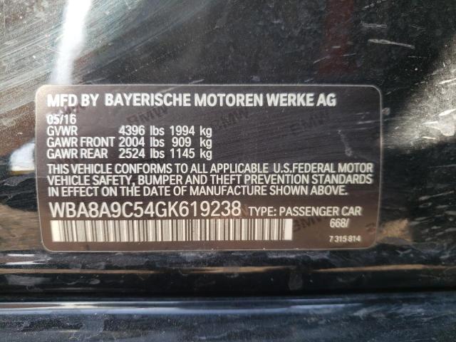 Photo 10 from auction – 2016 BMW 320 I with VIN WBA8A9C54GK619238