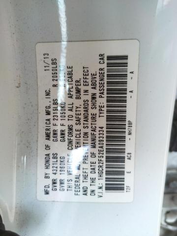 Photo 10 from auction – 2014 HONDA ACCORD SPO with VIN 1HGCR2F52EA093334