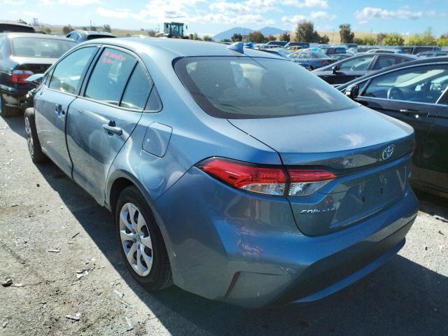 Photo 3 from auction – 2021 TOYOTA COROLLA LE with VIN JTDEPMAE9MJ178573