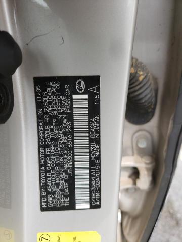Foto 10 de la subasta – 2006 LEXUS ES 330 con VIN JTHBA30G165161293