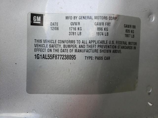 Photo 10 from auction – 2007 CHEVROLET COBALT LT with VIN 1G1AL55F877238095