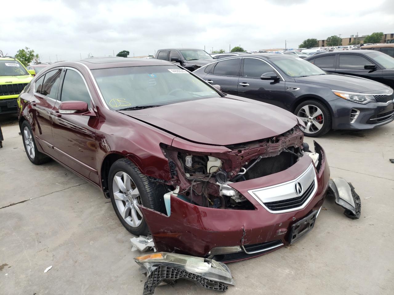 ACURA TL 2012 with VIN 19UUA8F52CA039768 - Photo from auction