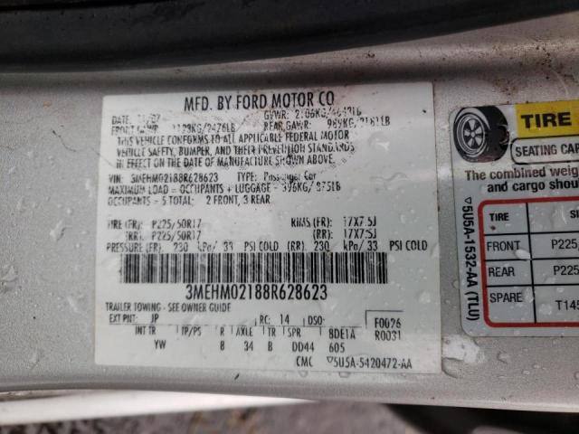 Photo 10 from auction – 2008 MERCURY MILAN PREM with VIN 3MEHM02188R628623