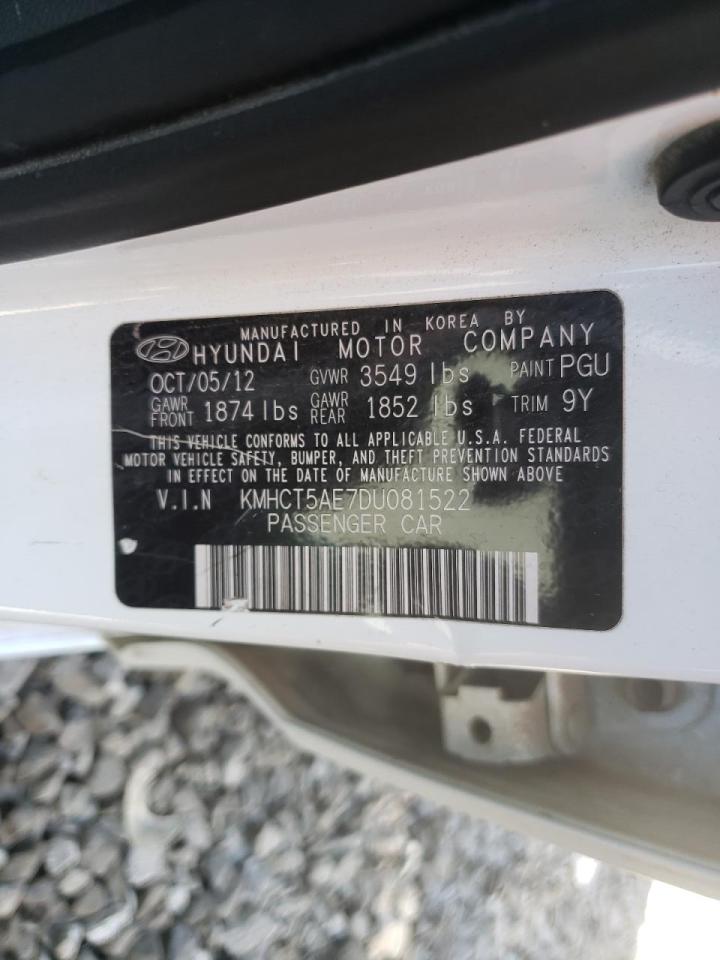 Photo 10 from auction – 2013 HYUNDAI ACCENT GLS with VIN KMHCT5AE7DU081522