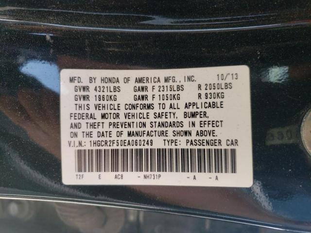 Photo 10 from auction – 2014 HONDA ACCORD SPO with VIN 1HGCR2F50EA060249