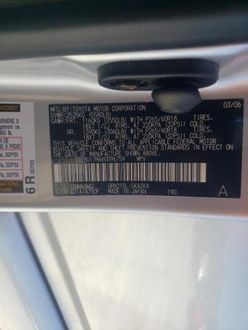 Photo 10 from auction – 2006 TOYOTA 4RUNNER LI with VIN JTEBU17R660096759