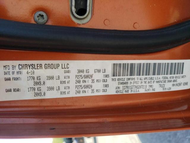 Photo 10 from auction – 2010 DODGE RAM 1500 with VIN 1D7RV1GT7AS207219