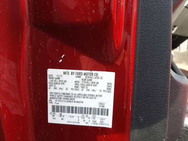 Photo 10 from auction – 2014 FORD F150 SUPER with VIN 1FTEX1CM5EFA36079