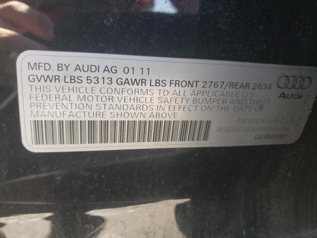 Photo 10 from auction – 2011 AUDI A6 PRESTIG with VIN WAUKGAFB5BN055758