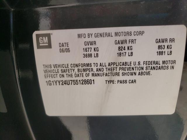 Photo 10 from auction – 2005 CHEVROLET CORVETTE with VIN 1G1YY24U755128601